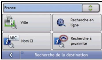 NAVMAN S30 3D - Ouvrez l'écran Recherche de la destination - 4