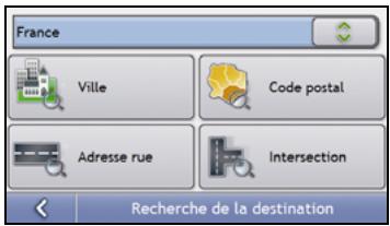 NAVMAN S30 3D - Ouvrez l'écran Recherche de la destination - 4