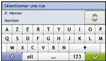 NAVMAN S30 3D - Cherchez le nom et le numéro de rue - 1