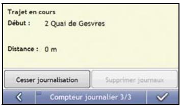 NAVMAN S30 3D - Comment consulter les journaux des déplacements ? - 2