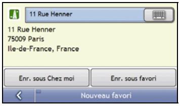 NAVMAN S30 3D - Comment enregistrer un favors ou Chez moi? - 1