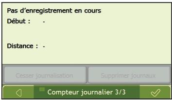 NAVMAN F35 - Comment consulter les journaux des déplacements ? - 13