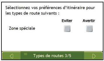 NAVMAN F35 - Types de routes 3 / 5 - 2