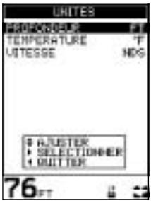 NAVMAN FISH 4150 - 4-2 Menu UNITES - 1