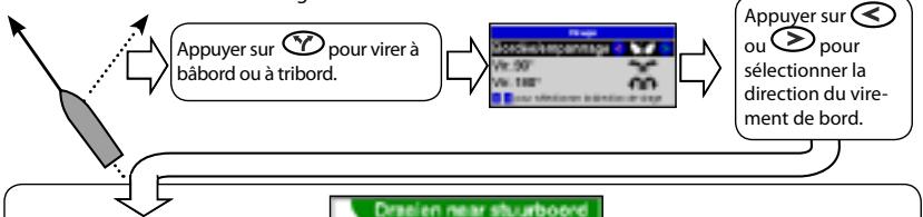NAVMAN G-PILOT 3380 - 3-10-1 Virer de bord automatiquement en mode compas - 1