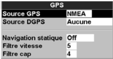 NAVMAN TRACKFISH 6600 - 15-4 Paramétrage > GPS - 1