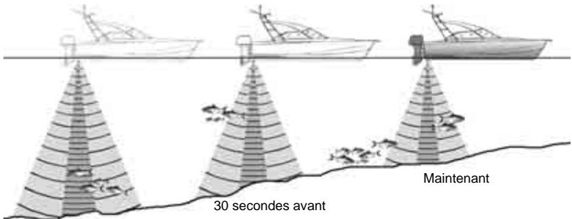 NAVMAN TRACKFISH 6600 - Réprésentation d'une même situation à des fréquences différentes - 1