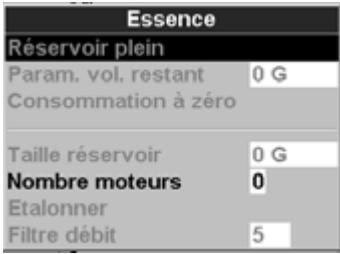 NAVMAN TRACKFISH 6600 - 15-5 Paramétrage > Essence - 1
