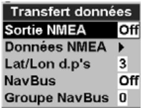 NAVMAN TRACKFISH 6600 - 15-10 Setup > Données - 1