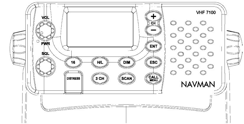 NAVMAN VHF 7100US - 1-6 Fonctionnement de base et fonctions-clés - 1