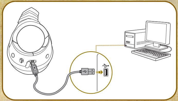 CREATIVE SOUND BLASTER WORLD OF WARCRAFT WIRELESS HEADSET - Etape 1: Rechargez votre casque - 1