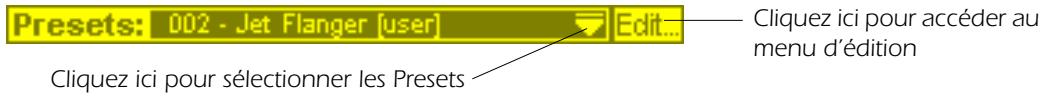 CREATIVE E-MU 0404 PCIE - Section des Presets utiliser - 1