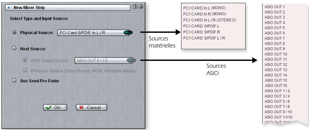 CREATIVE E-MU 0404 PCIE - Pour ajouter une nouvelle voie : - 1