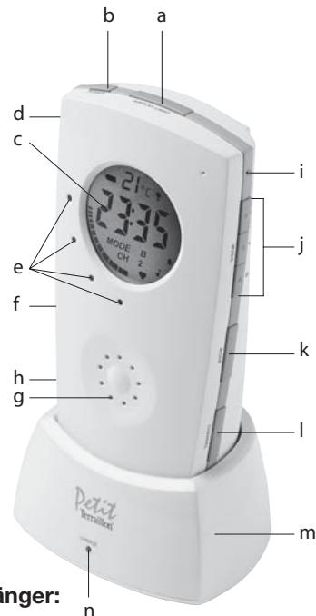 TERRAILLON MUSIC AMP LIGHTS BABY MONITOR - BABY-ÜBERWACHUNGSGERÄT MIT TON UND LICH - 1