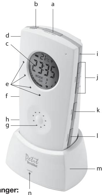 TERRAILLON MUSIC AMP LIGHTS BABY MONITOR - BABYFOON MET VERLIGHTING EN GELUID - 1