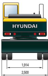 HYUNDAI R170W-9 - RAYONS D'ACTION R170W-9 / FLECHE ARTICULEE - 7