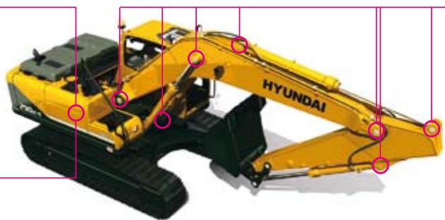 HYUNDAI R290LC-9 - Durée de vie prolongée de l'huile hydraulique - 1