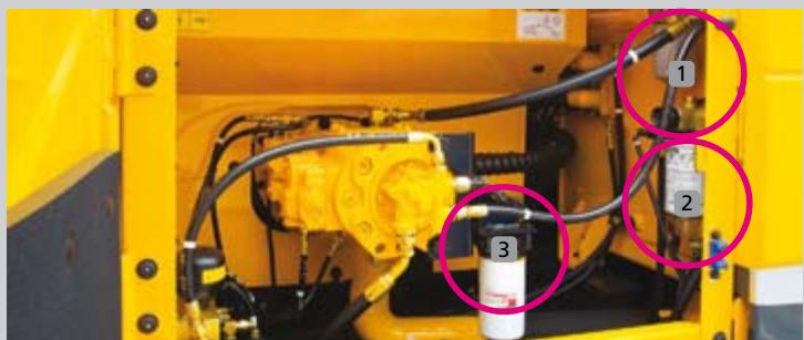 HYUNDAI R290LC-9 - Disposition ouverte du compartmenté électrique et de refroidissement - 1