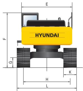 HYUNDAI R500LC-7A - Dimensions - 2