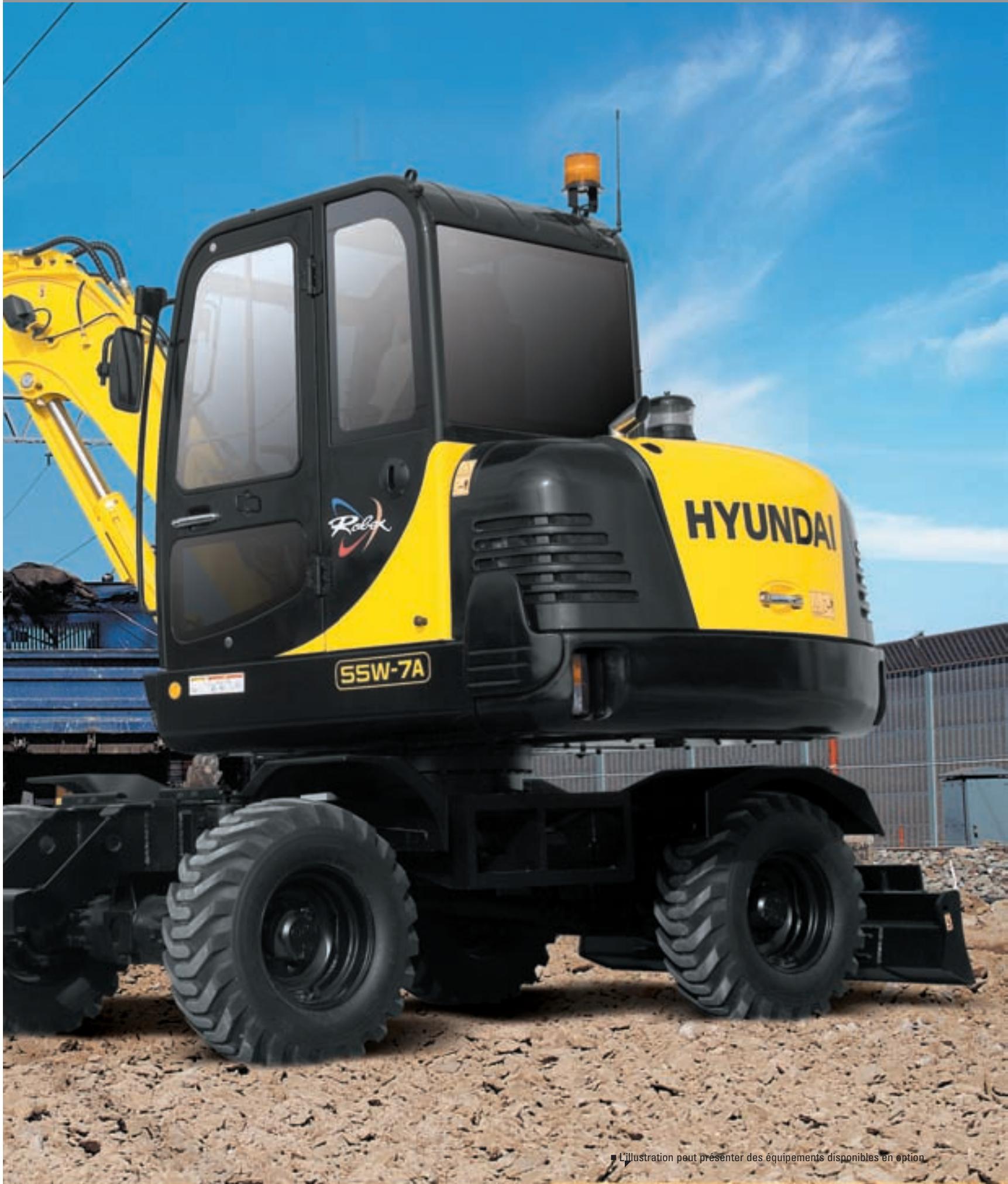 HYUNDAI R55W-7A - La plus grande puissance de moteur dans sa Classe YANMAR 4TNV98-EPHYB - 2