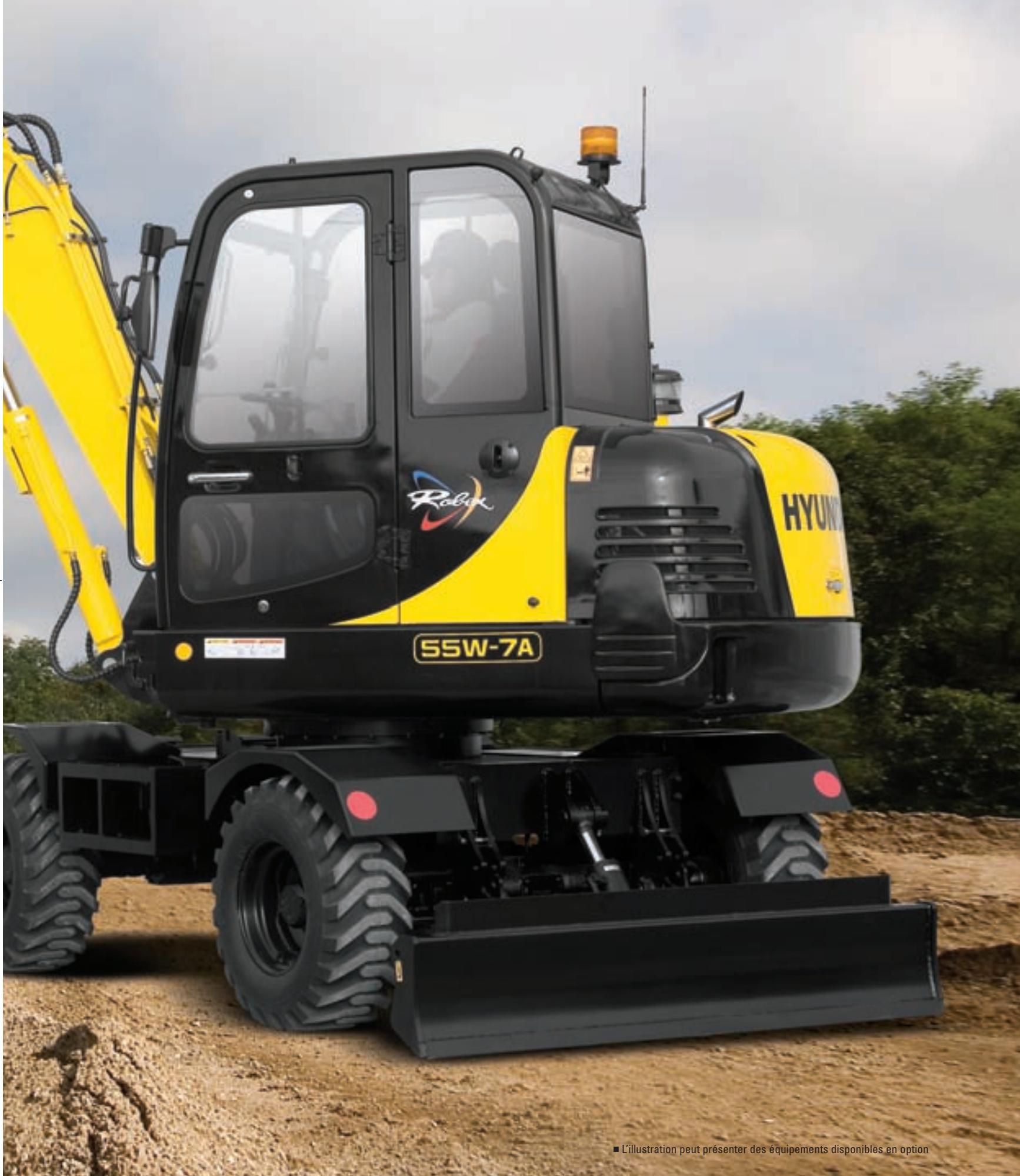 HYUNDAI R55W-7A - Un chassis solide et stable - 2