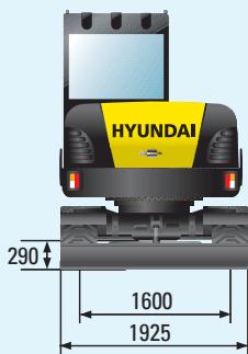 HYUNDAI R55W-7A - Dimensions - 2