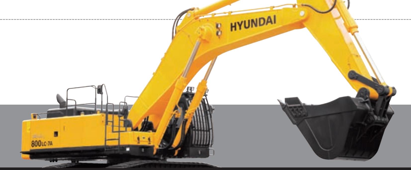 HYUNDAI R800LC-7A - Pédales de translation souples et repose-pieds - 2