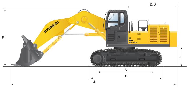 HYUNDAI R800LC-7A - Force d'excavation - 5