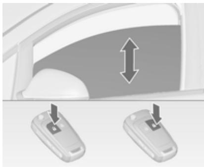 OPEL ASTRA IV - Actionnement des vitres depuis l'extérieur - 1