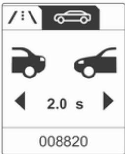 OPEL ASTRA IV - Indication de distance vers l'avant - 1
