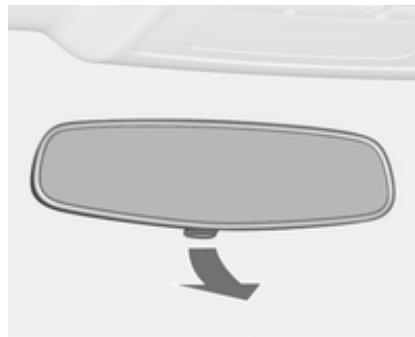 OPEL ASTRA IV - Réglage des rétroviseurs rétroviseur intérieur - 1