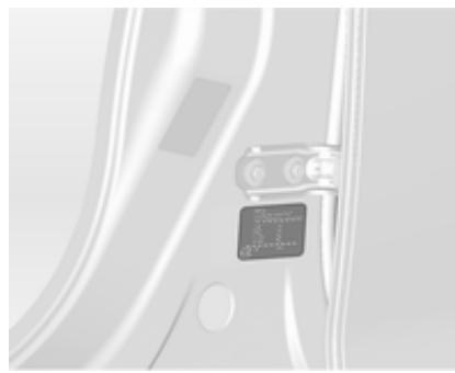 OPEL ASTRA IV - Plaquette d'identification - 1