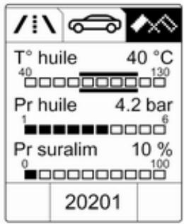 OPEL ASTRA IV - Menu performances - 1