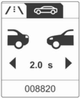 OPEL ASTRA IV - Menu d'informations du véhicule - 2
