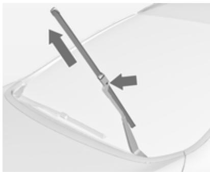 OPEL ASTRA IV - Remplacement des balais d'essuie-glace - 1