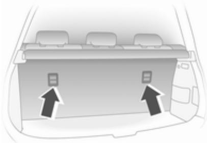 OPEL AGILA 2 2011 - Oeillets de fixation du système de sécurité pour infant top-tether - 1