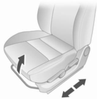 OPEL AGILA 2 2011 - Réglage des sièges position du siège - 1