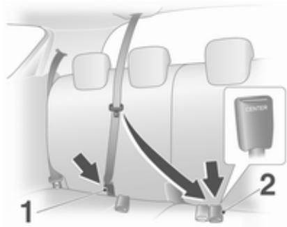OPEL AGILA 2 2011 - Ceinture de sécurité des sièges arrêté - 1