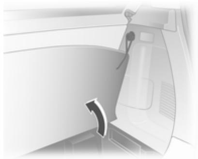 OPEL AGILA 2012 - Couvercle du rangement dans le plancher arrêté - 1