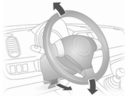 OPEL AGILA 2012 - Réglage du volant - 1