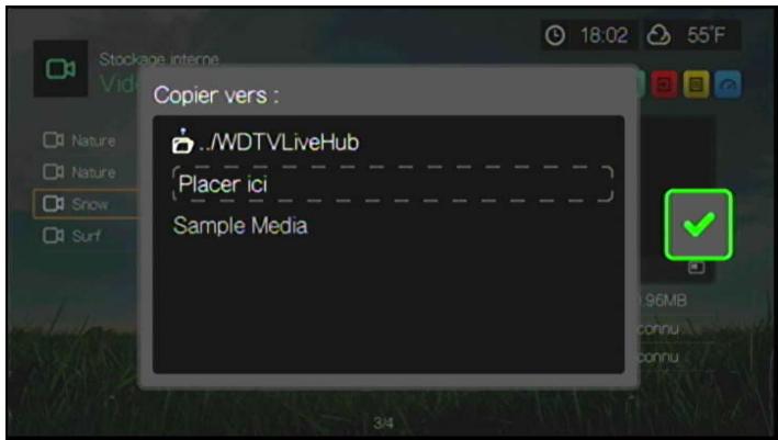 WESTERN DIGITAL TV LIVE HUB - Déplacer & copier - 2