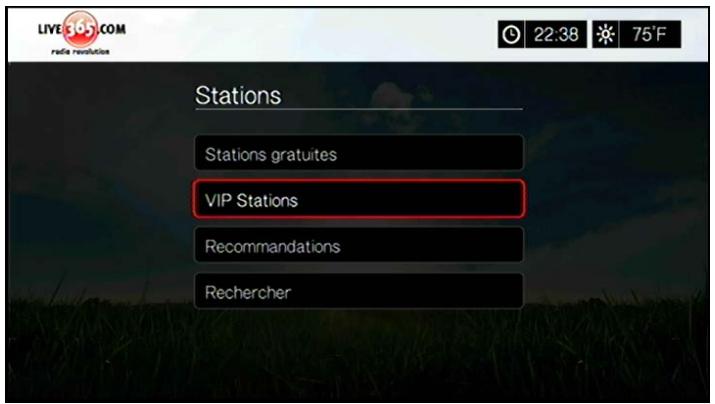 WESTERN DIGITAL TV LIVE HUB - Écoute d'une station LIVE365 - 6