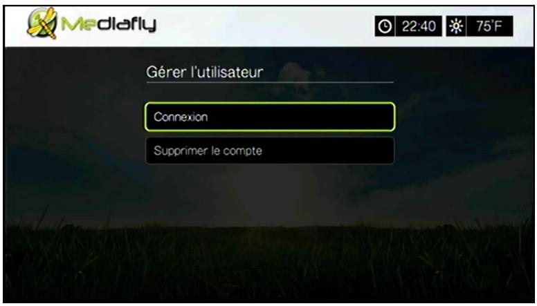 WESTERN DIGITAL TV LIVE HUB - Connexion à votre compte mediafly - 4
