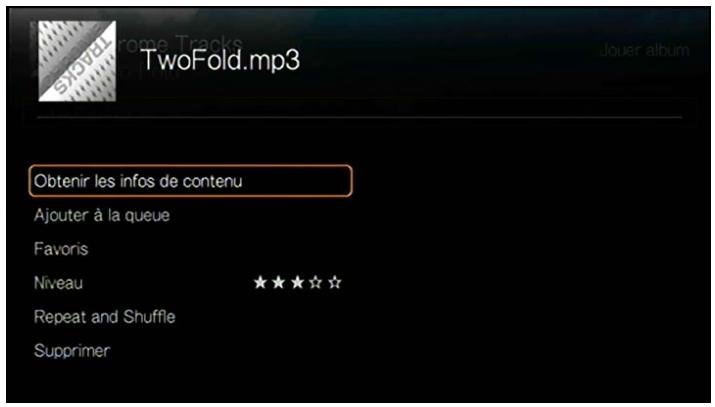 WESTERN DIGITAL TV LIVE HUB - Options de lecture audio - 1
