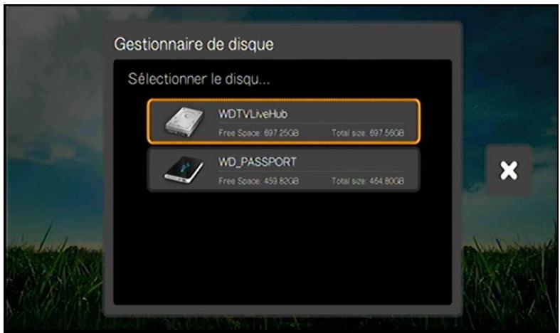 WESTERN DIGITAL TV LIVE HUB - Gestionnaire de disque - 2