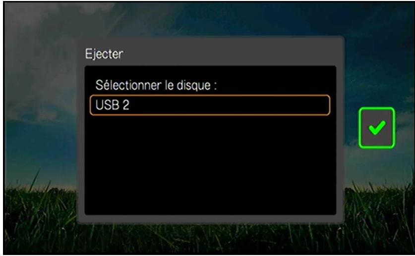 WESTERN DIGITAL TV LIVE HUB - Déconnecter un périphérique USB - 1