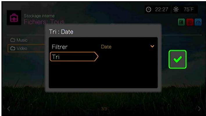 WESTERN DIGITAL TV LIVE HUB - Trier & filtrer les fichiers - 1