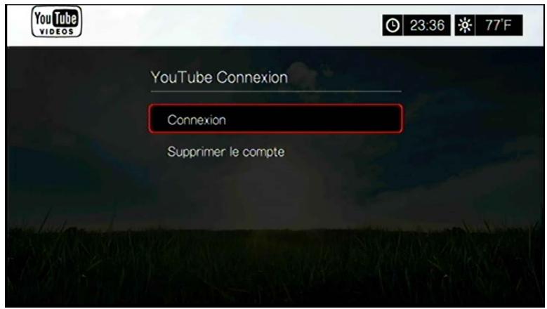WESTERN DIGITAL TV LIVE HUB - Connexion à votre compte youtube - 4