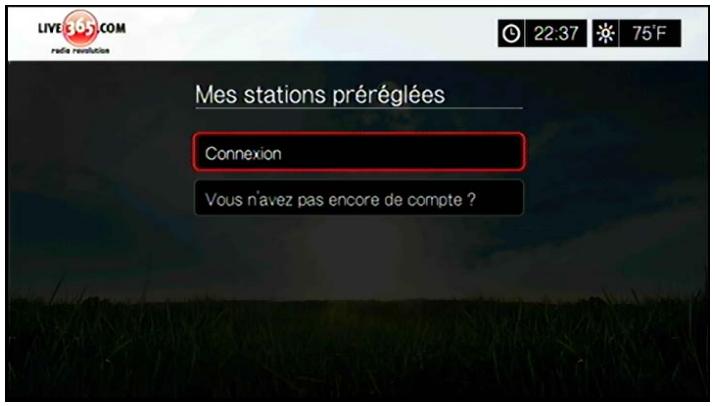 WESTERN DIGITAL TV LIVE HUB - Connexion à LIVE365 (en option) - 2