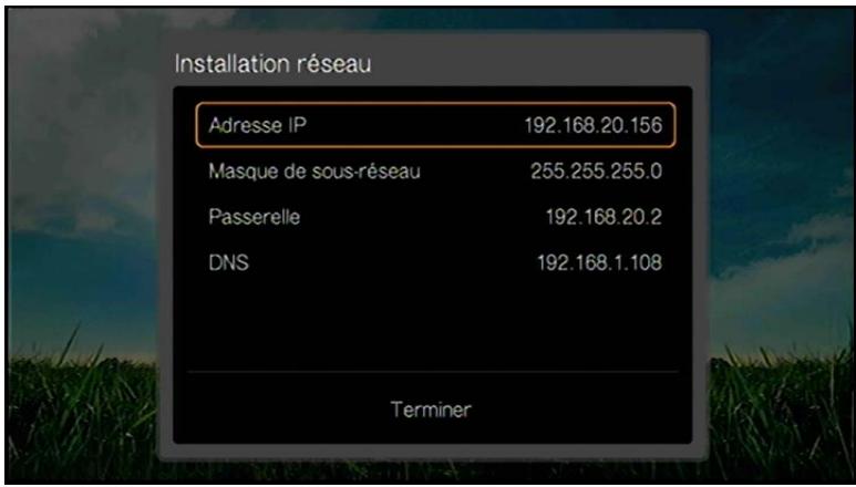 WESTERN DIGITAL TV LIVE HUB - Configuration de la connexion ethernet (filaire) - 5